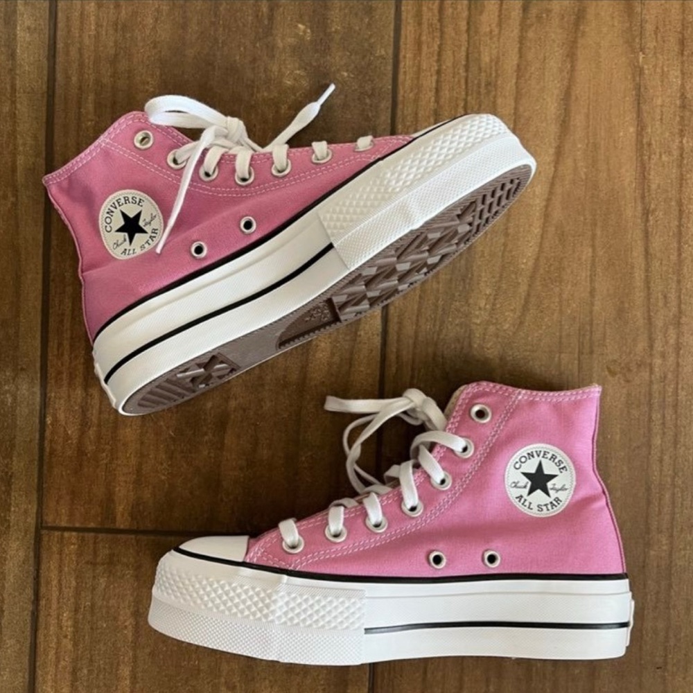 Converse Pink Canvas Sneakers